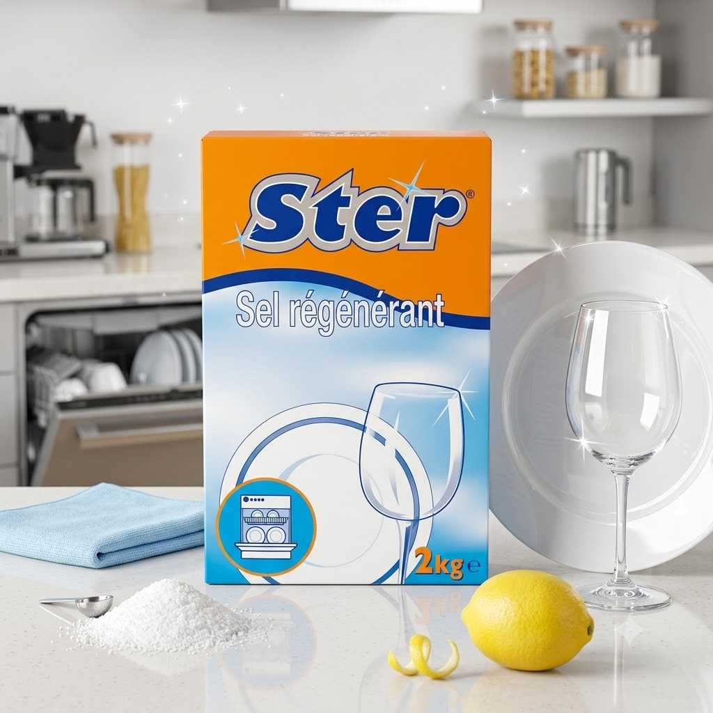 Sel régénérant pour lave-vaisselle Ster — boîte de 2kg
